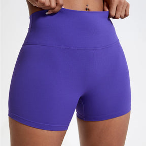 Shorts Esportivo Femininos de Cintura Alta — Modelagem Slim, Levantamento de Bumbum e Conforto Total