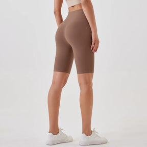 Shorts Cintura Alta — Conforto e Performance para Treino, Corrida e Ciclismo