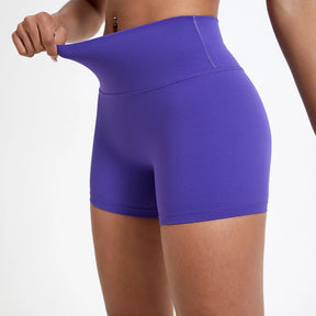 Shorts Esportivo Femininos de Cintura Alta — Modelagem Slim, Levantamento de Bumbum e Conforto Total